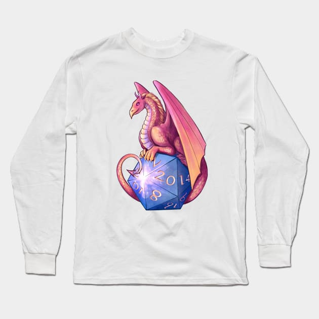 DnD dice Dragon Long Sleeve T-Shirt by Molly11